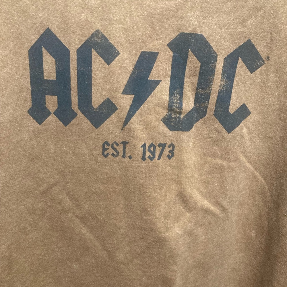 AC/DC Brown Long Sleeve Sweatshirt size XL excellent used condition
